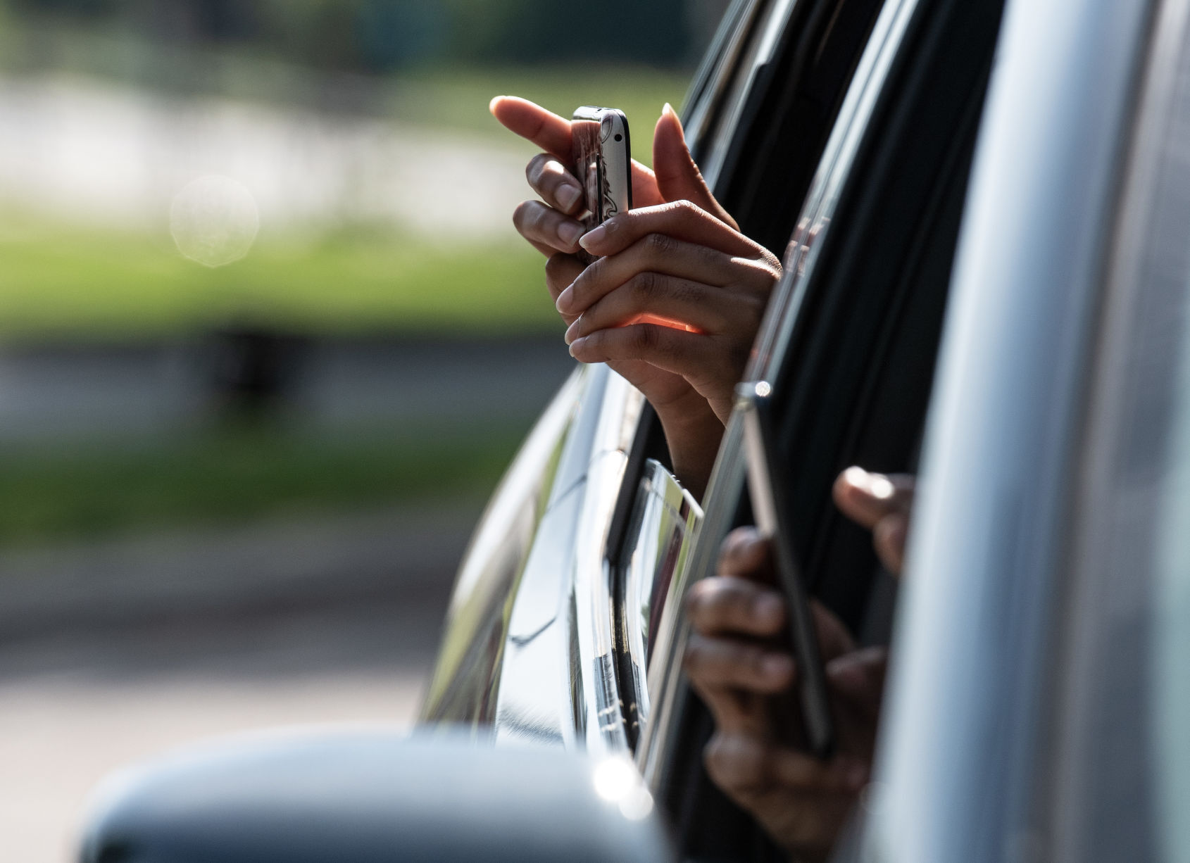 Drive-thru graduation at Penn-Griffin School of the Arts